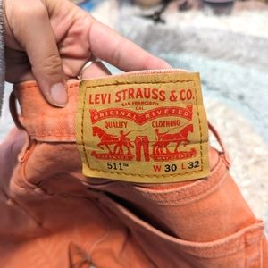 Levi 511 tea rose jeans